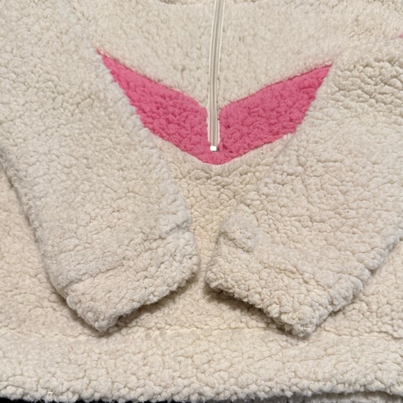 RBX Cream and Pink Kids Fleece Hoodie - Picture 5 of 11